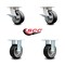 Service Caster 5 Inch Kingpinless Rubber on Aluminum Wheel Caster Brakes 2 Rigid SCC, 2PK SCC-KP30S520-RAR-SLB-2-R-2 - alternate 3